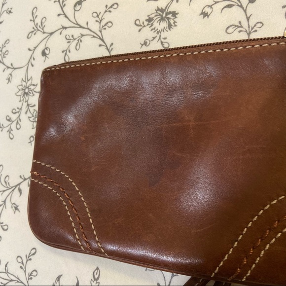 Coach Brown Leather Wristlet - Picture 2 of 3